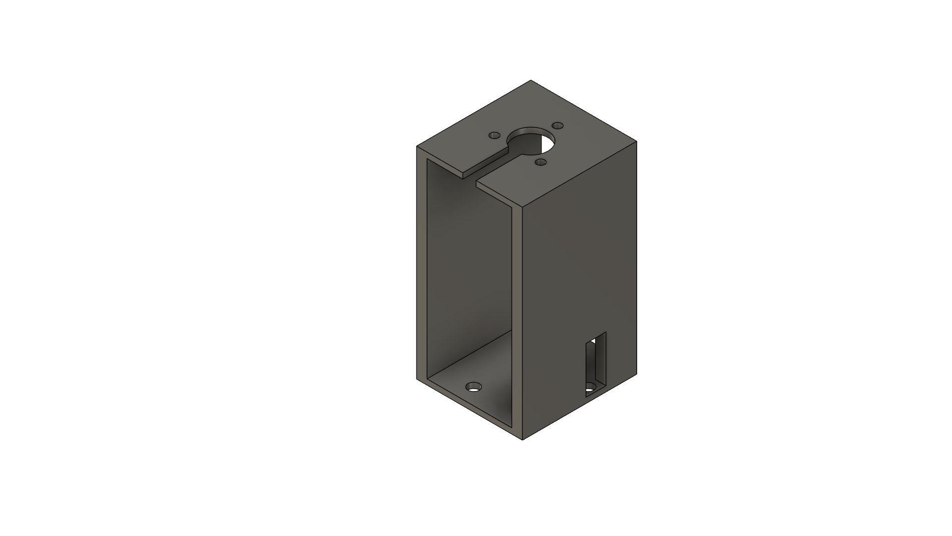 Transducer bracket — isometric view